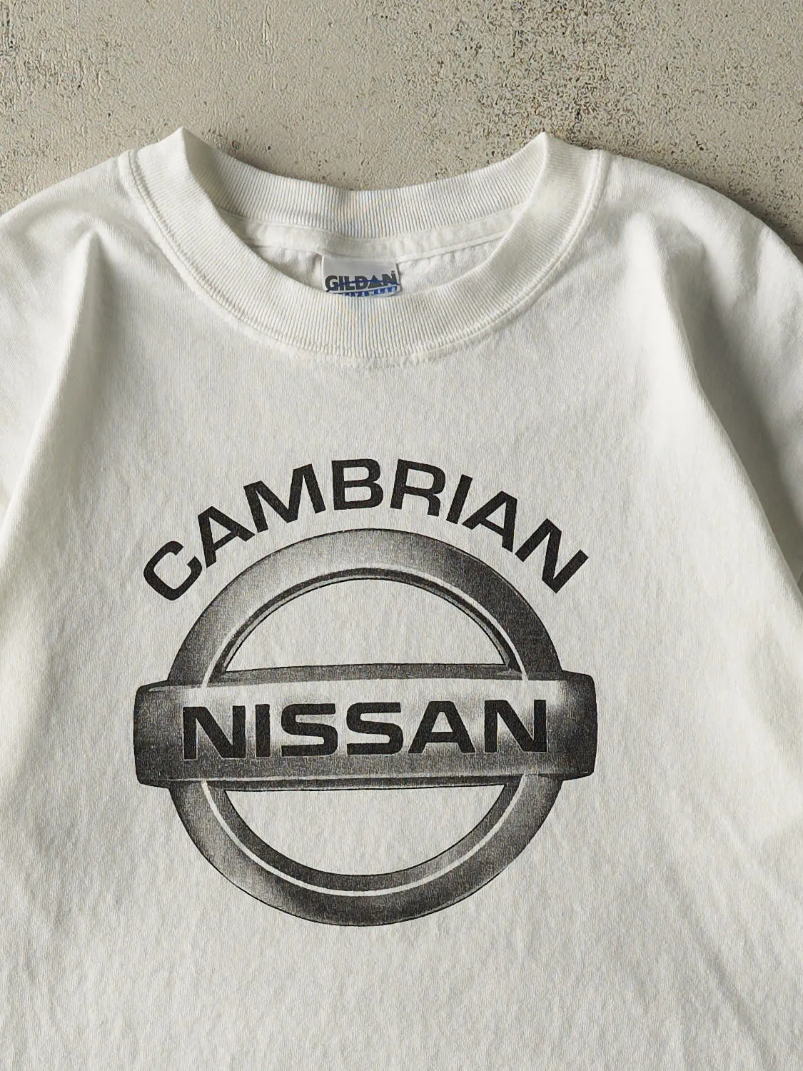 Vintage 90s White Nissan Tee (M/L) sold by Rebalance Vintage product image thumbnail 2