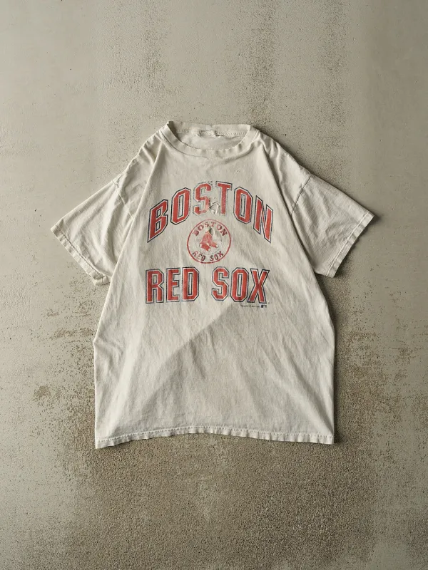 Vintage 97' White Boston Red Sox Tee (L/XL) sold by Rebalance Vintage
