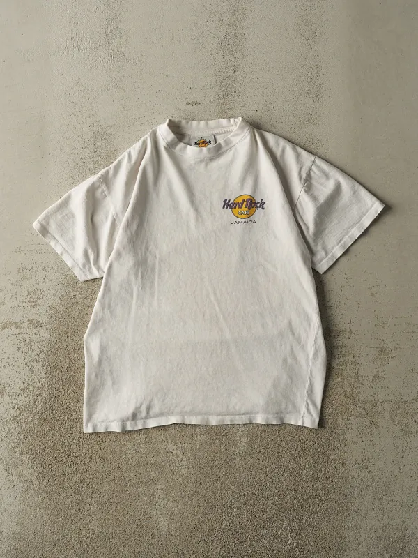 Vintage 90s White Hard Rock Cafe Jamaica Tee (M) sold by Rebalance Vintage