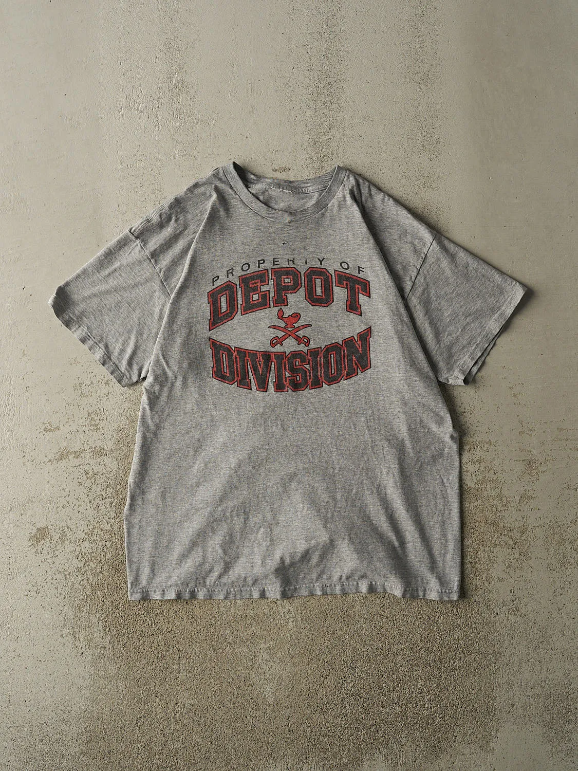 Vintage Y2K Grey Depot Division Tee (L/XL) sold by Rebalance Vintage