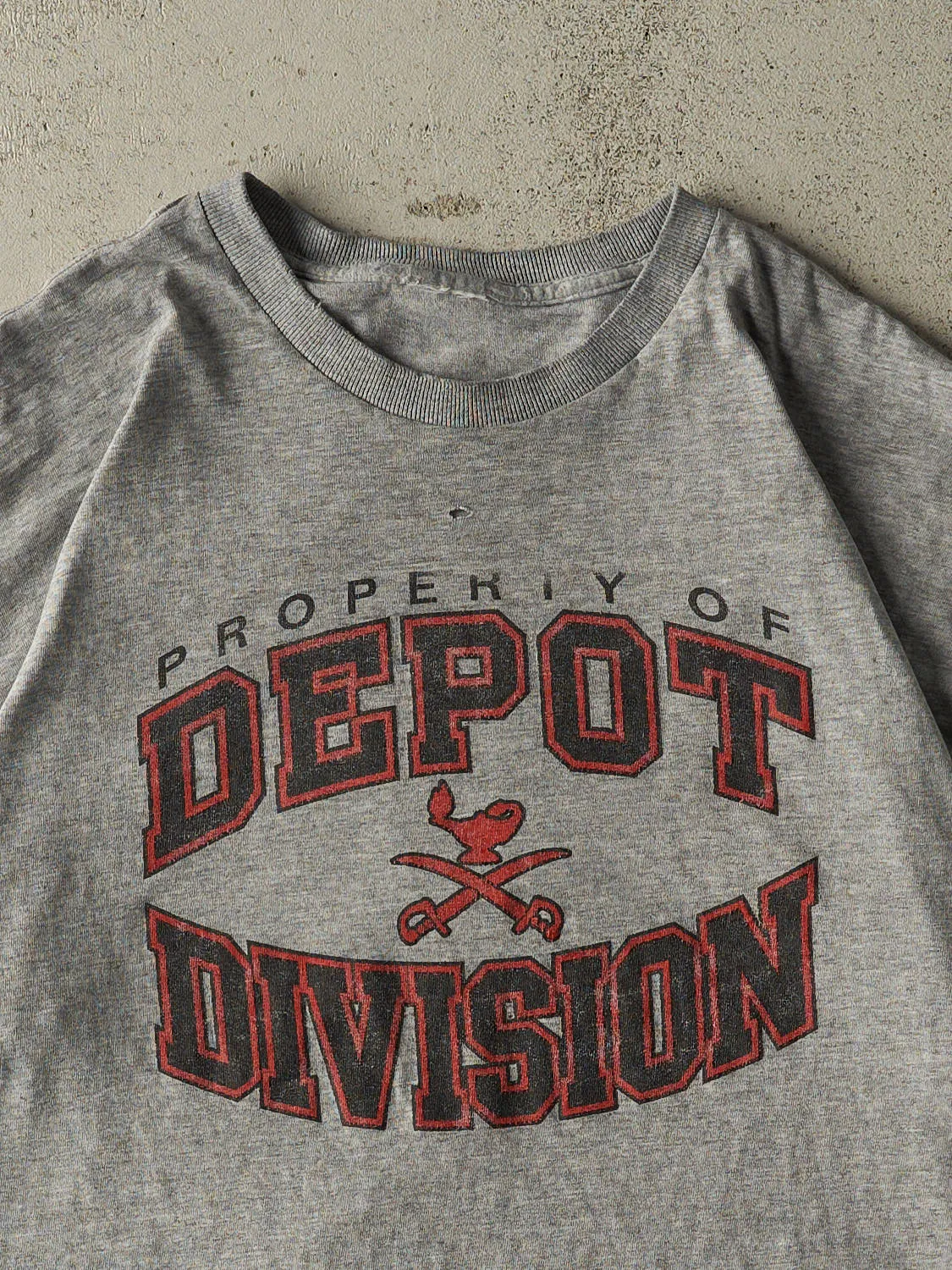 Vintage Y2K Grey Depot Division Tee (L/XL) sold by Rebalance Vintage product image thumbnail 2