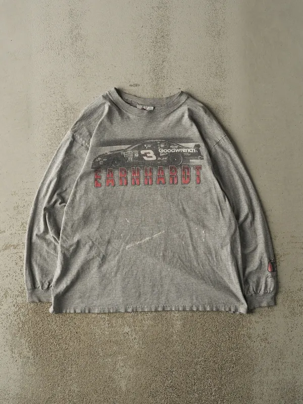 Vintage 90s Grey Dale Earnhardt Nascar Long Sleeve (M/L) sold by Rebalance Vintage