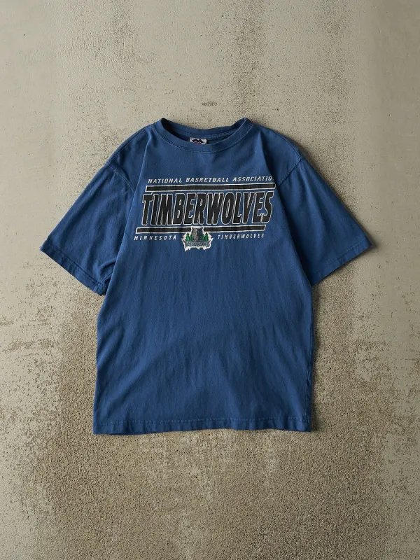 Vintage Y2K Blue Minnesota Timberwolves Tee (XS/S) sold by Rebalance Vintage