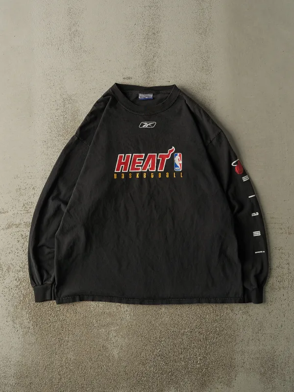 Vintage Y2K Black Miami Heat Reebok Long Sleeve (L/XL) sold by Rebalance Vintage