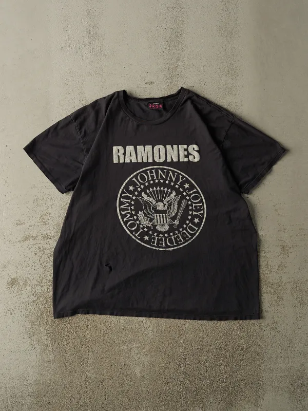 Vintage Y2K Faded Black Ramones Band Tee (XL) made by Rebalance Vintage
