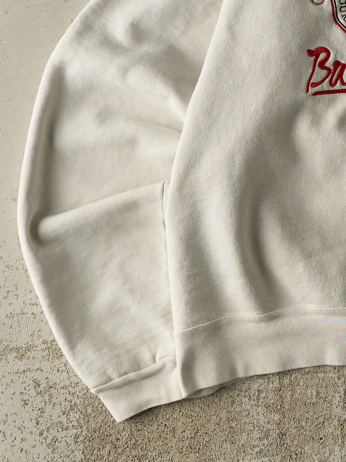 Vintage 80s White Ohio State University Rose Bowl Embroidered Crewneck (XS) sold by Rebalance Vintage product image thumbnail 3