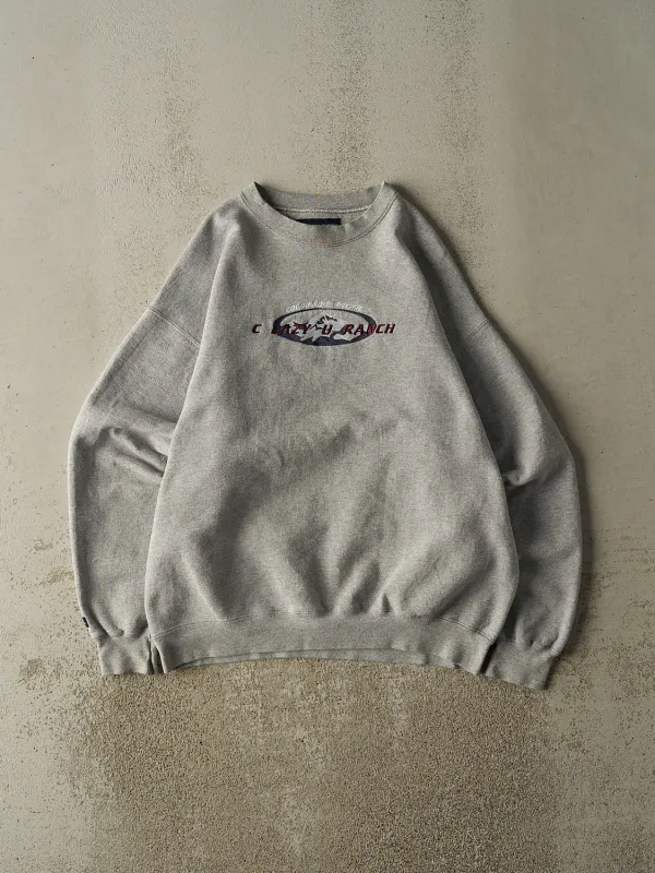 Vintage 90s Grey Colorado Rockies Embroidered Crewneck (XL) sold by Rebalance Vintage