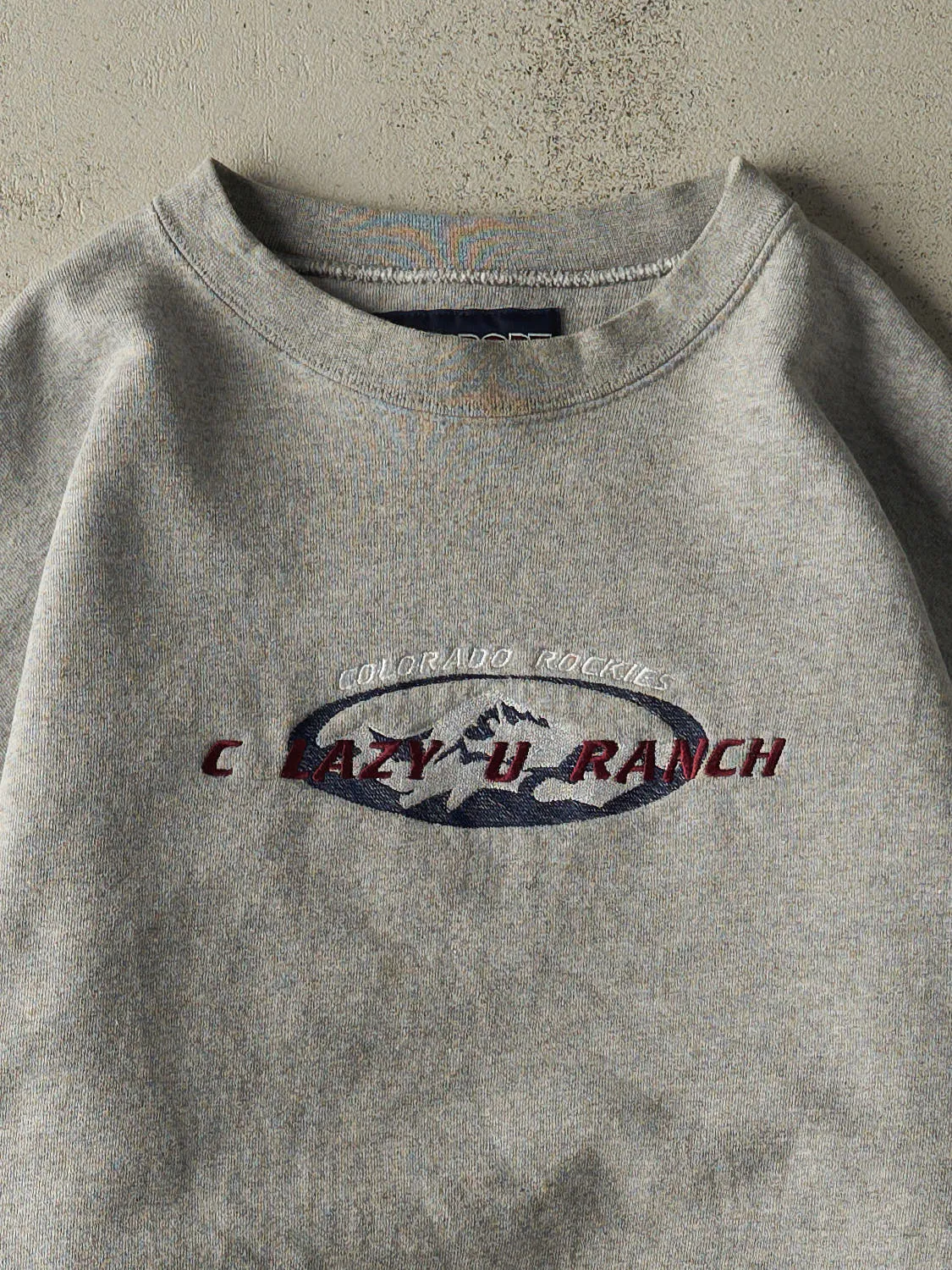 Vintage 90s Grey Colorado Rockies Embroidered Crewneck (XL) sold by Rebalance Vintage product image thumbnail 2