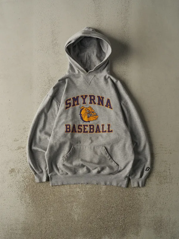 Vintage Y2K Grey Smyrna Baseball Hoodie (M/L) sold by Rebalance Vintage