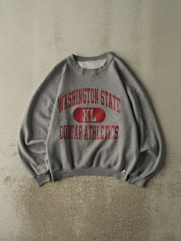 Vintage 90s Grey Russell Athletic Washington State University Cougars Crewneck (M/L) sold by Rebalance Vintage