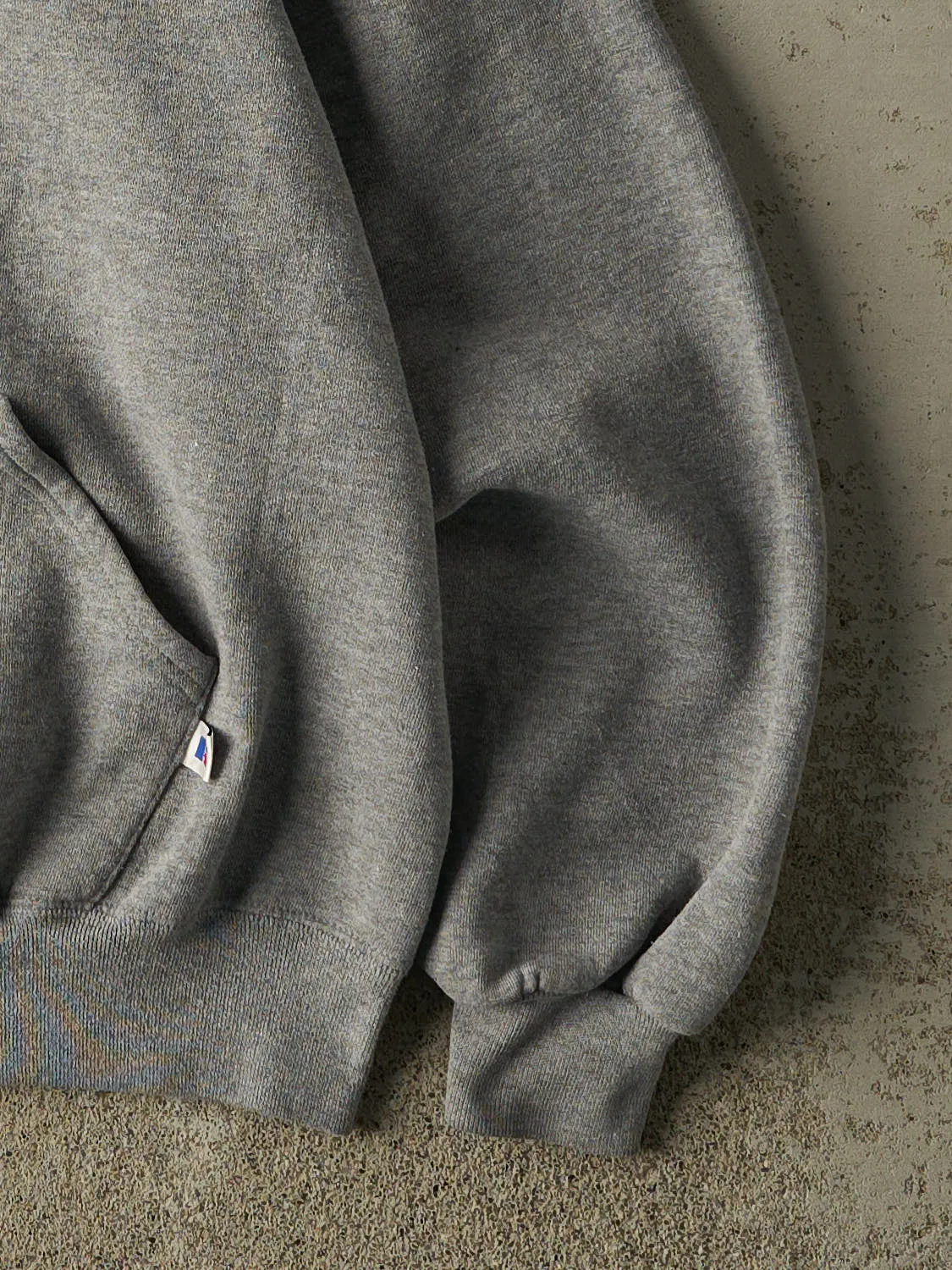 Vintage 90s Grey Russell Athletic Blank Hoodie (M) sold by Rebalance Vintage product image thumbnail 4