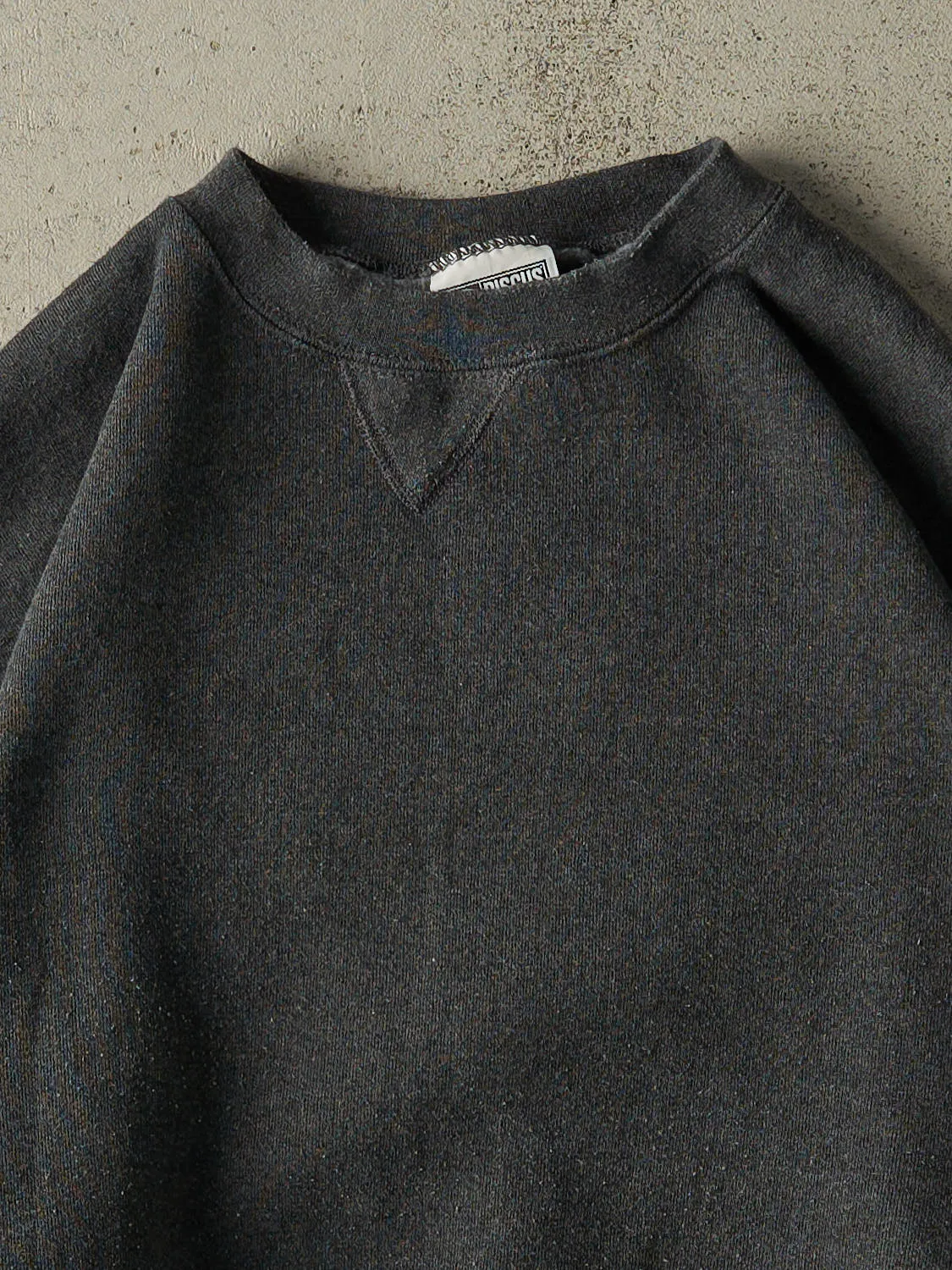 Vintage 90s Charcoal Grey Discus Athletic Blank Crewneck (L) sold by Rebalance Vintage product image thumbnail 2