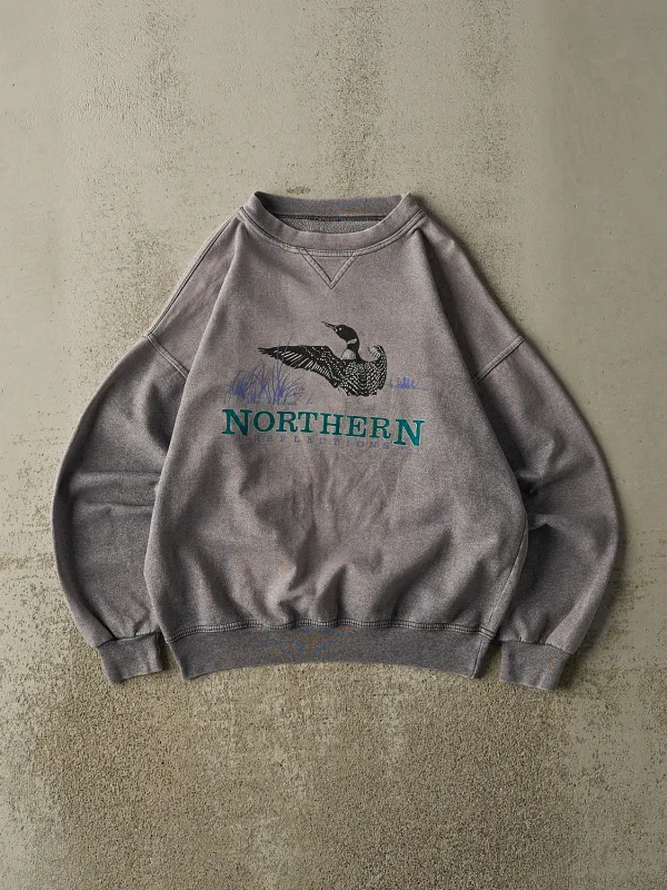 Vintage 90s Charcoal Grey Northern Reflections Crewneck (XS/S) sold by Rebalance Vintage
