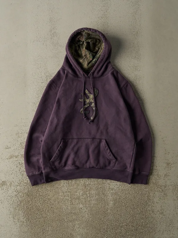 Vintage Y2K Purple Browning Embroidered Hoodie (XS) sold by Rebalance Vintage