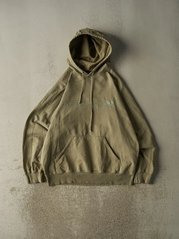 Vintage Y2K Washed Green Wind River Embroidered Hoodie (XL/XXL) sold by Rebalance Vintage