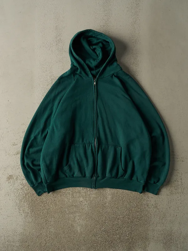 Vintage 80s Green Thermal Lined Zip Up Hoodie (XL) sold by Rebalance Vintage