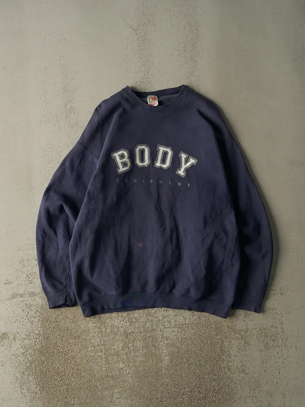 Vintage 90s Navy Blue Body Equipment Crewneck (XL/XXL) sold by Rebalance Vintage