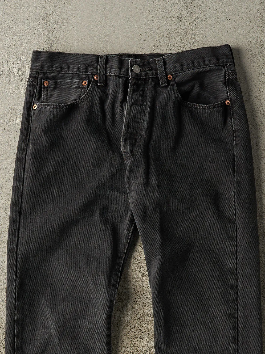 Vintage 90s Faded Black Levi's 501 Denim Pants (31x30.5) sold by Rebalance Vintage product image thumbnail 4