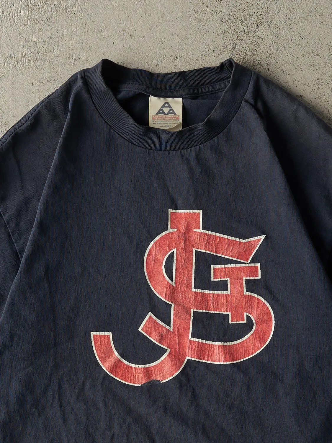 Vintage Y2K Navy Blue St. Johns Tee (M/L) sold by Rebalance Vintage product image thumbnail 2