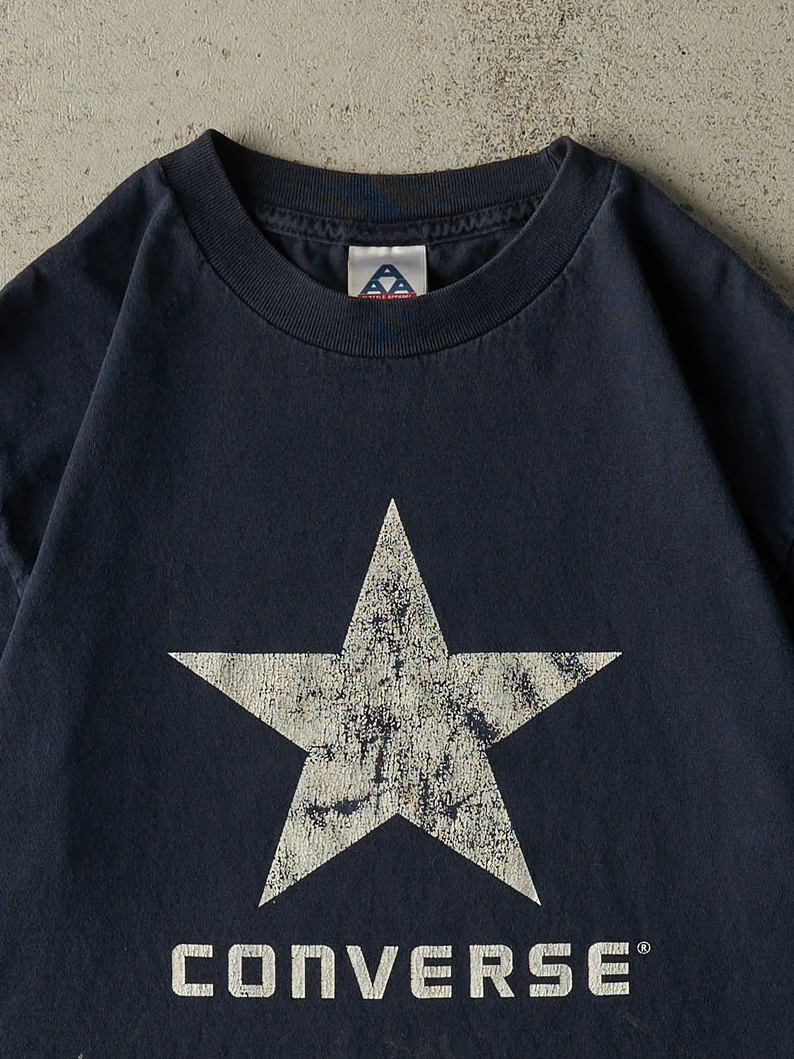 Vintage Y2K Navy Blue Converse Tee (S/M) sold by Rebalance Vintage product image thumbnail 2