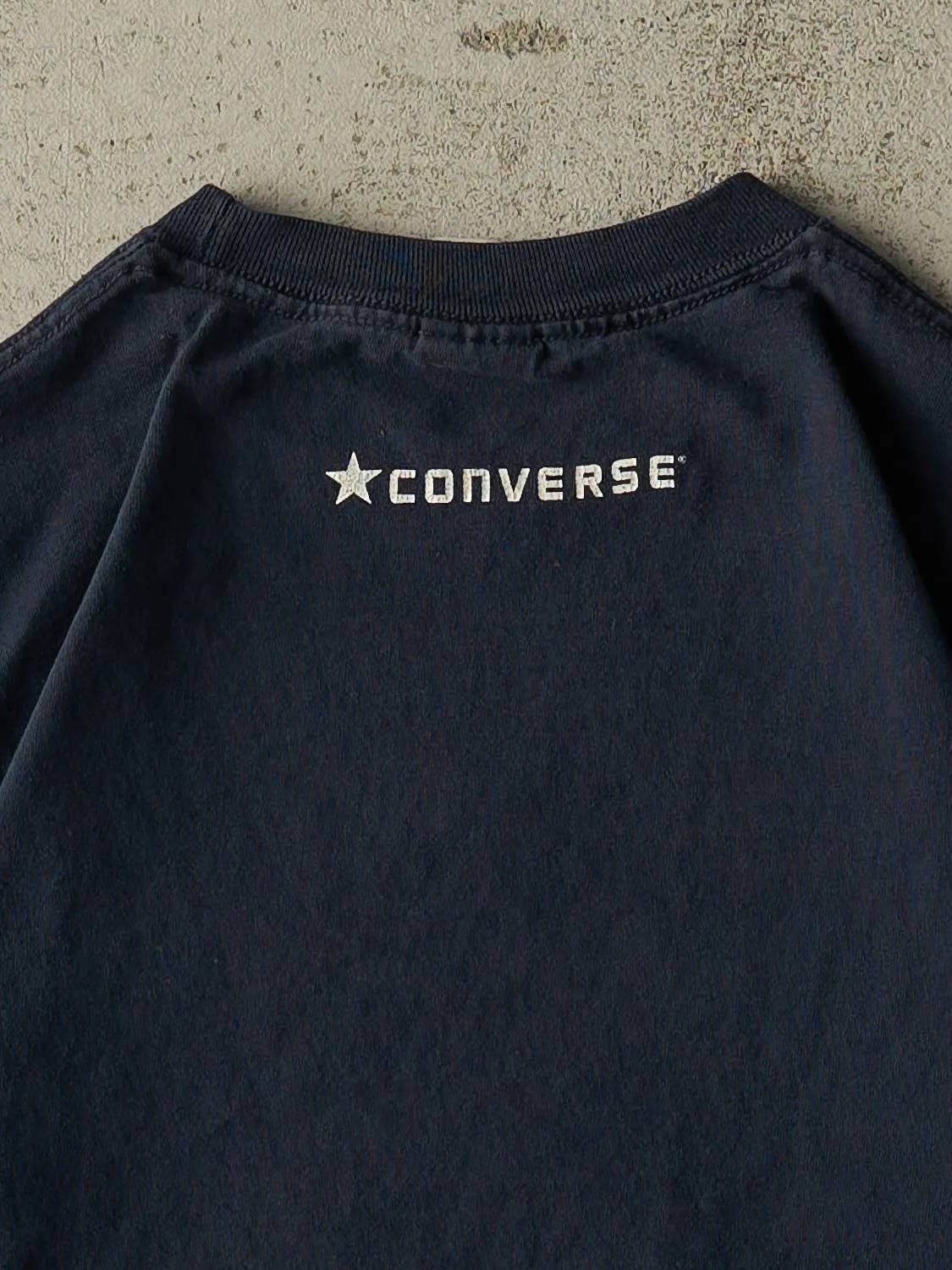 Vintage Y2K Navy Blue Converse Tee (S/M) sold by Rebalance Vintage product image thumbnail 4