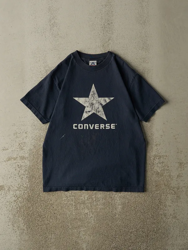 Vintage Y2K Navy Blue Converse Tee (S/M) sold by Rebalance Vintage