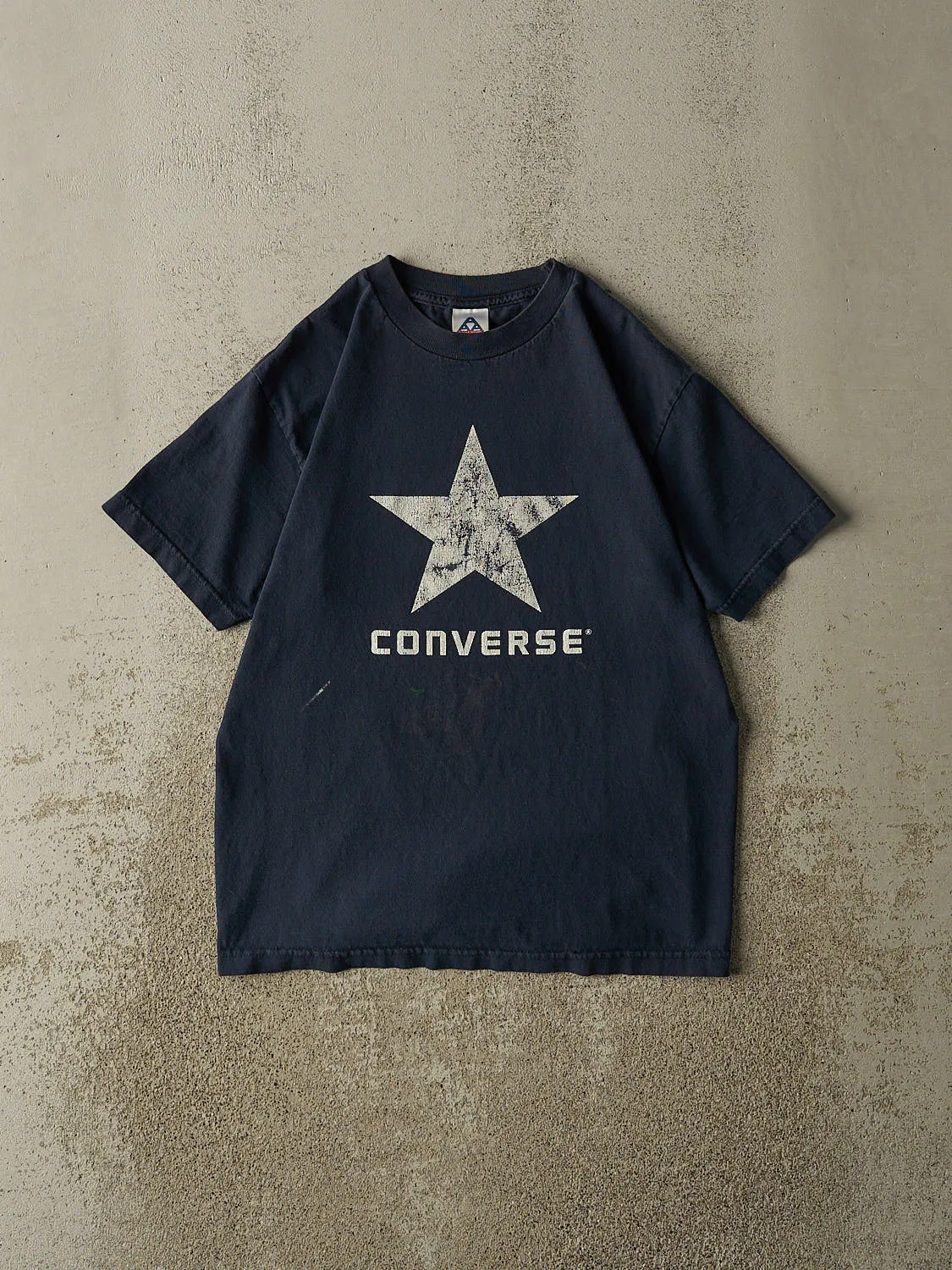 Vintage Y2K Navy Blue Converse Tee (S/M) sold by Rebalance Vintage