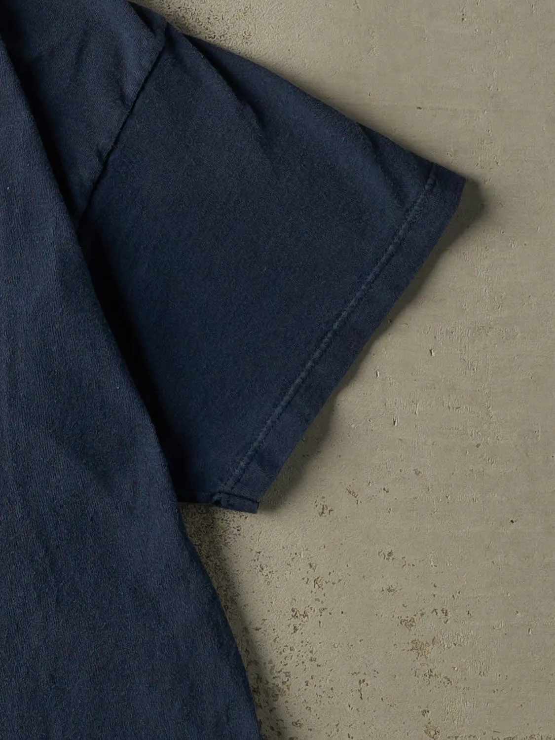 Vintage 90s Navy Blue Nike Embroidered Tee (XL) sold by Rebalance Vintage product image thumbnail 4