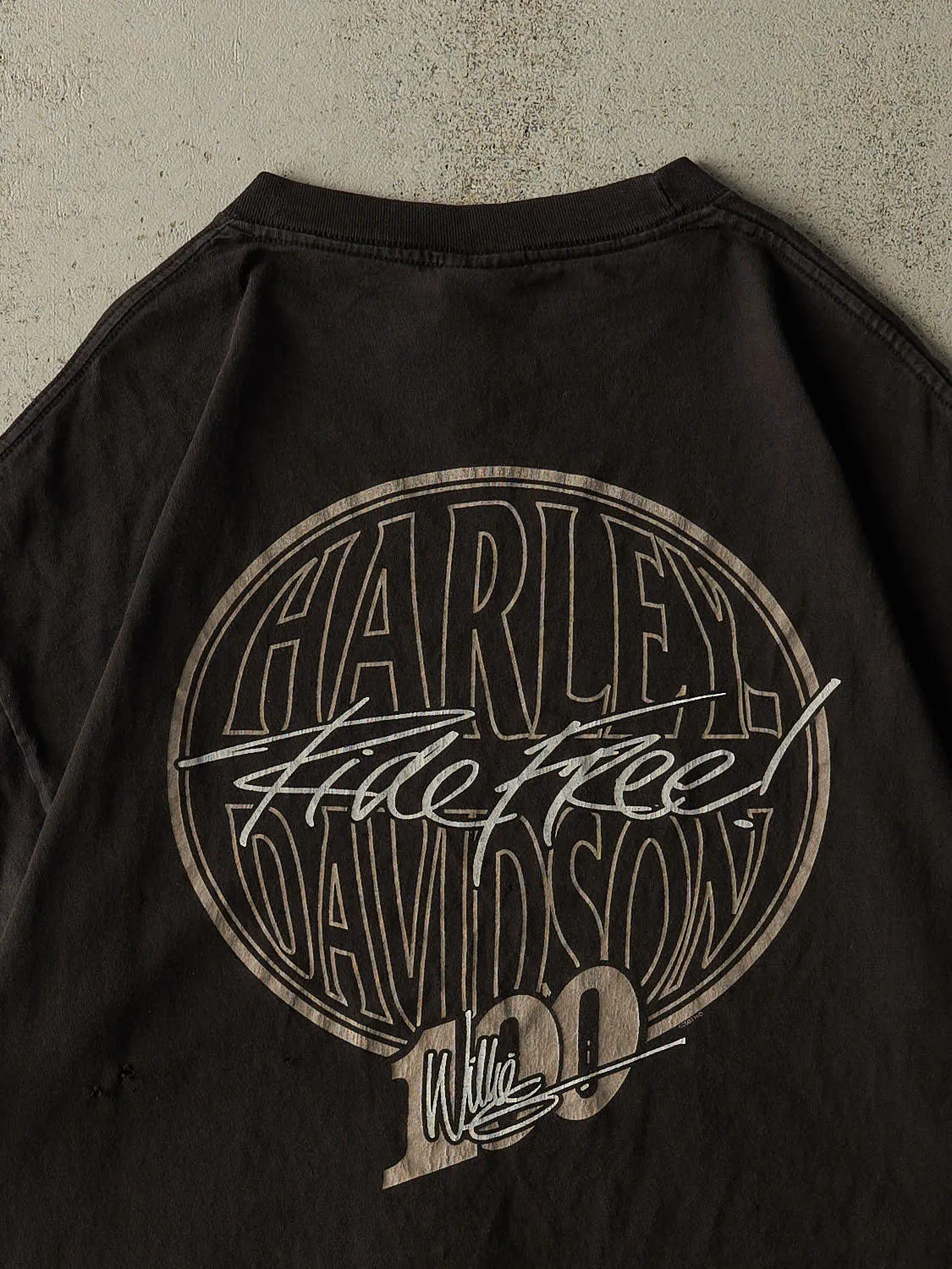 Vintage 03' Black Harley Davidson 100 Years Tee (L/XL) sold by Rebalance Vintage product image thumbnail 4
