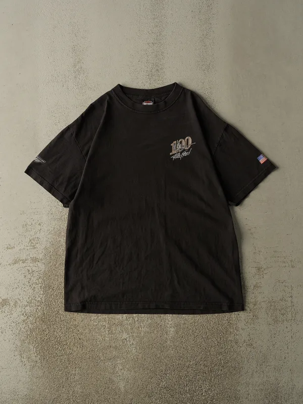 Vintage 03' Black Harley Davidson 100 Years Tee (L/XL) made by Rebalance Vintage