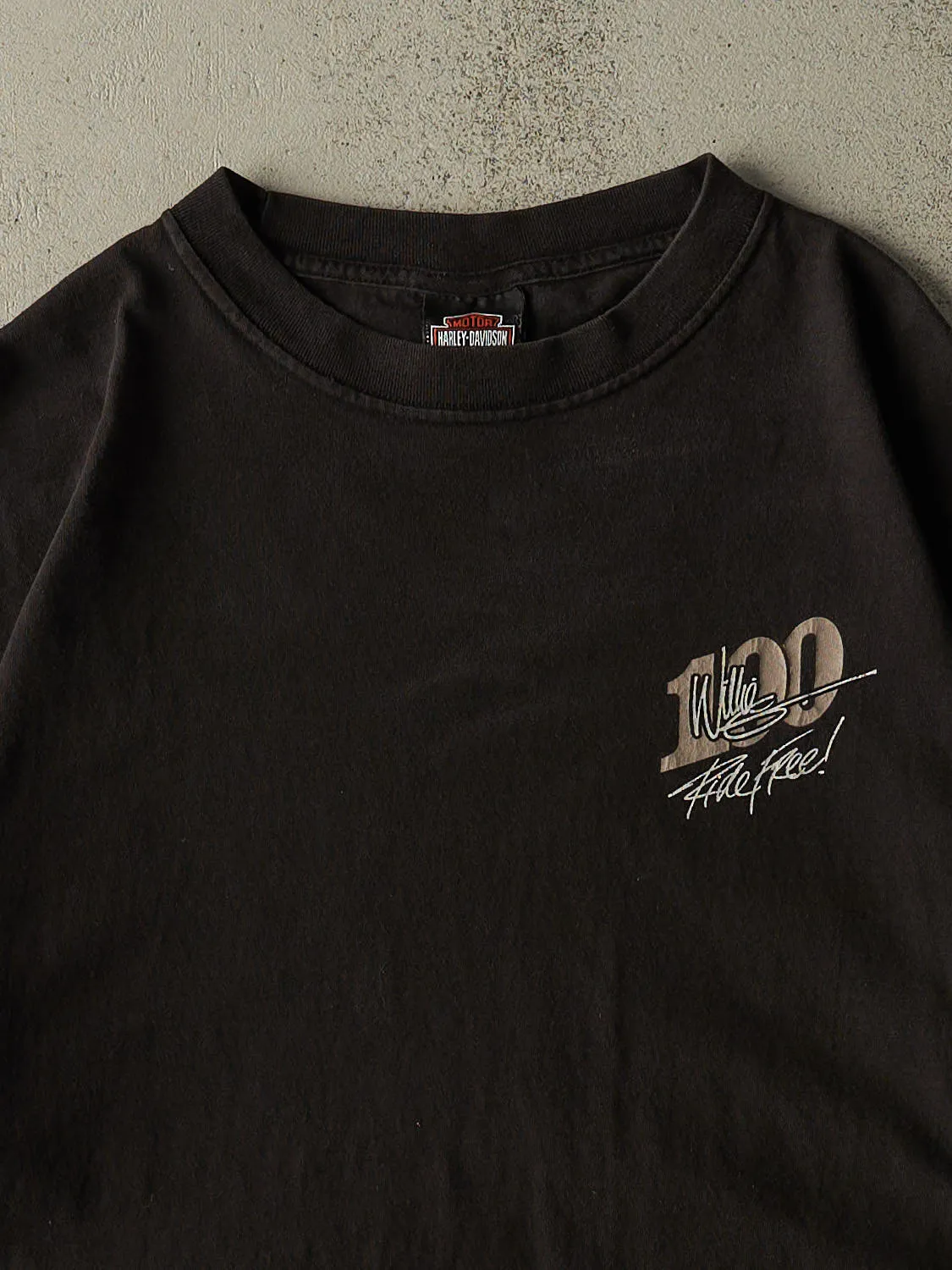 Vintage 03' Black Harley Davidson 100 Years Tee (L/XL) sold by Rebalance Vintage product image thumbnail 3