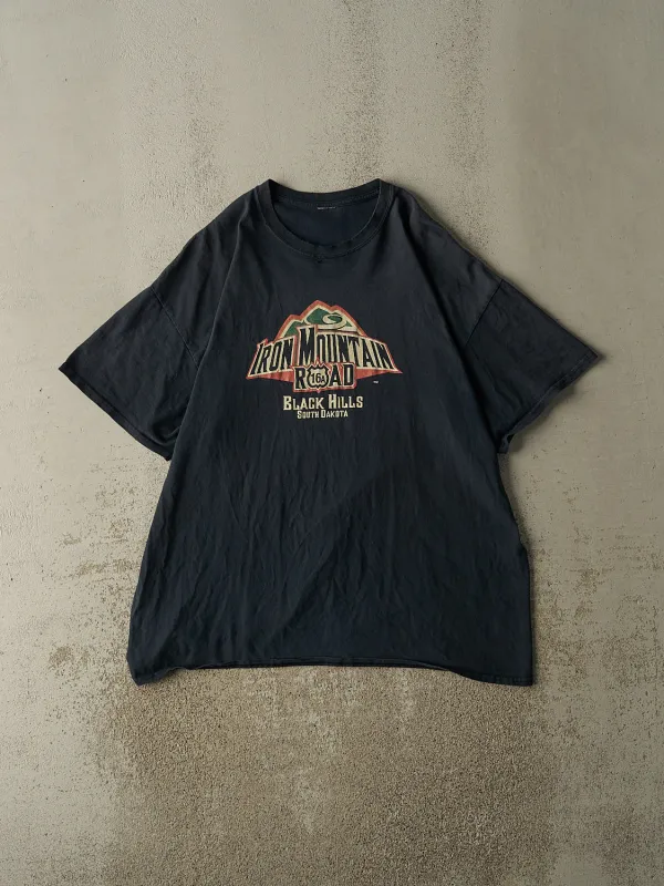 Vintage 11' Faded Black Iron Mountain Road Biker Tee (XL/XXL) sold by Rebalance Vintage