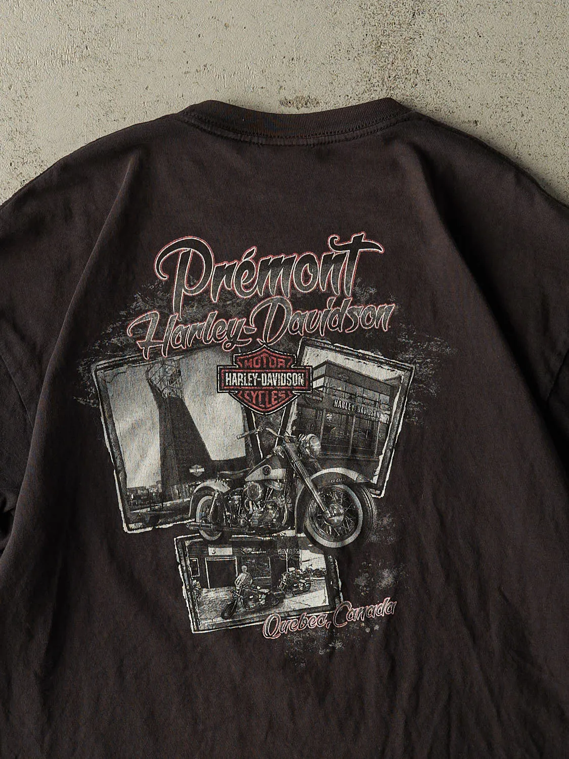 Vintage Y2K Black Harley Davidson Quebec Tee (L/XL) sold by Rebalance Vintage product image thumbnail 4