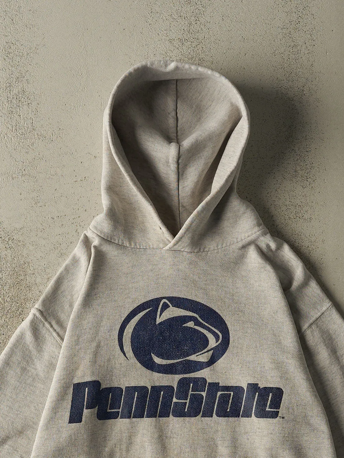 Vintage 90s Heather Grey Russell Athletic Penn State University Hoodie (M/L) sold by Rebalance Vintage product image thumbnail 2