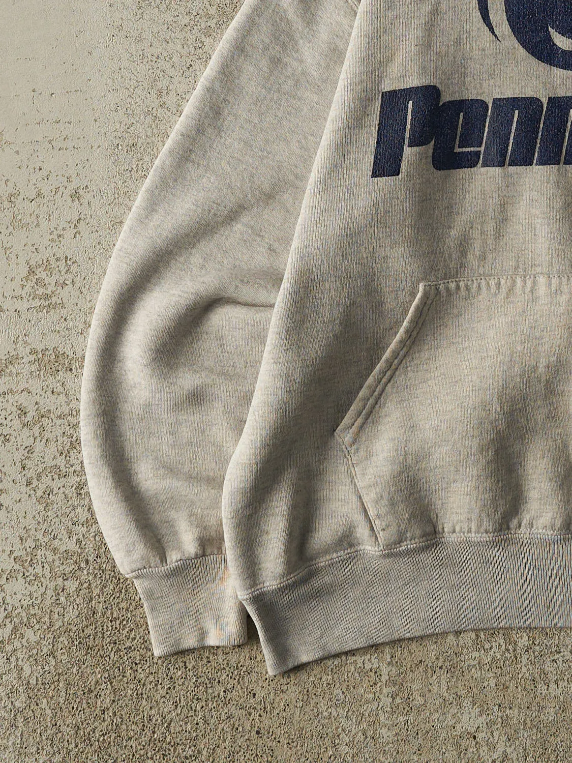 Vintage 90s Heather Grey Russell Athletic Penn State University Hoodie (M/L) sold by Rebalance Vintage product image thumbnail 3