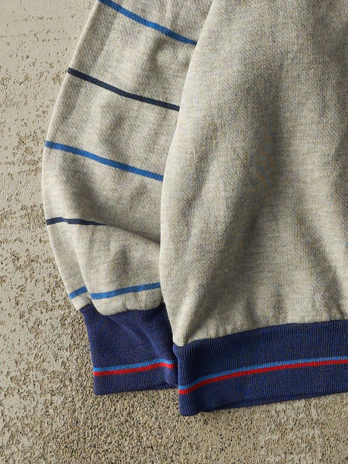 Vintage 80s Grey Wilson Striped Crewneck (S/M) sold by Rebalance Vintage product image thumbnail 3