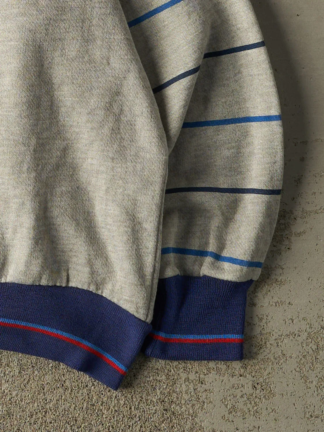 Vintage 80s Grey Wilson Striped Crewneck (S/M) sold by Rebalance Vintage product image thumbnail 4