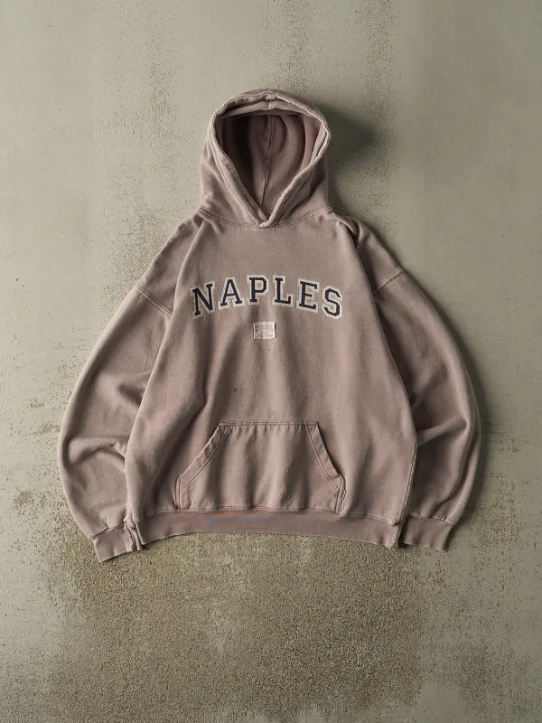 Vintage 90s Washed Mauve Naples Hoodie (M/L) sold by Rebalance Vintage