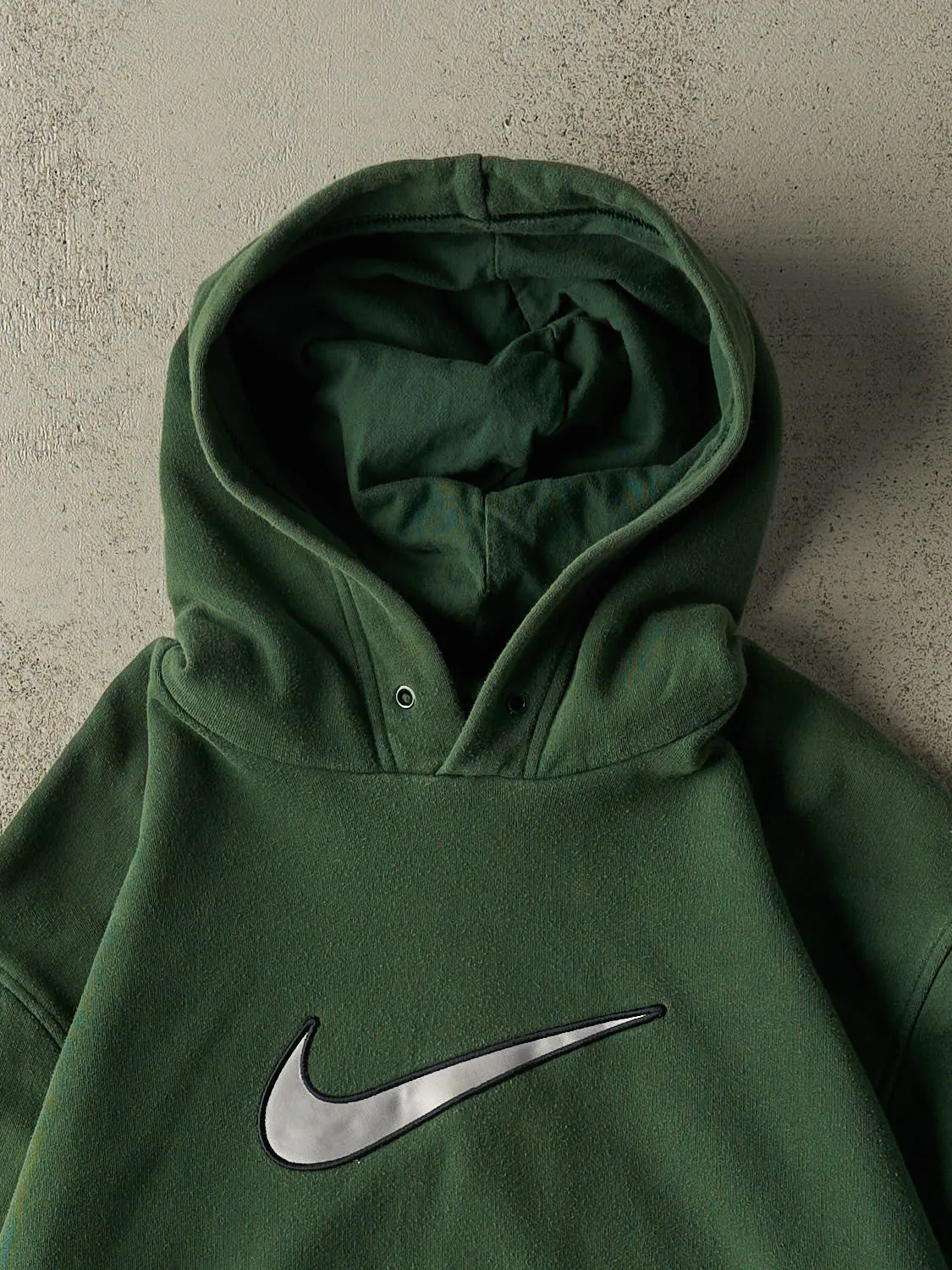 Vintage Y2K Sun Faded Green Nike Embroidered Hoodie (M/L) sold by Rebalance Vintage product image thumbnail 3