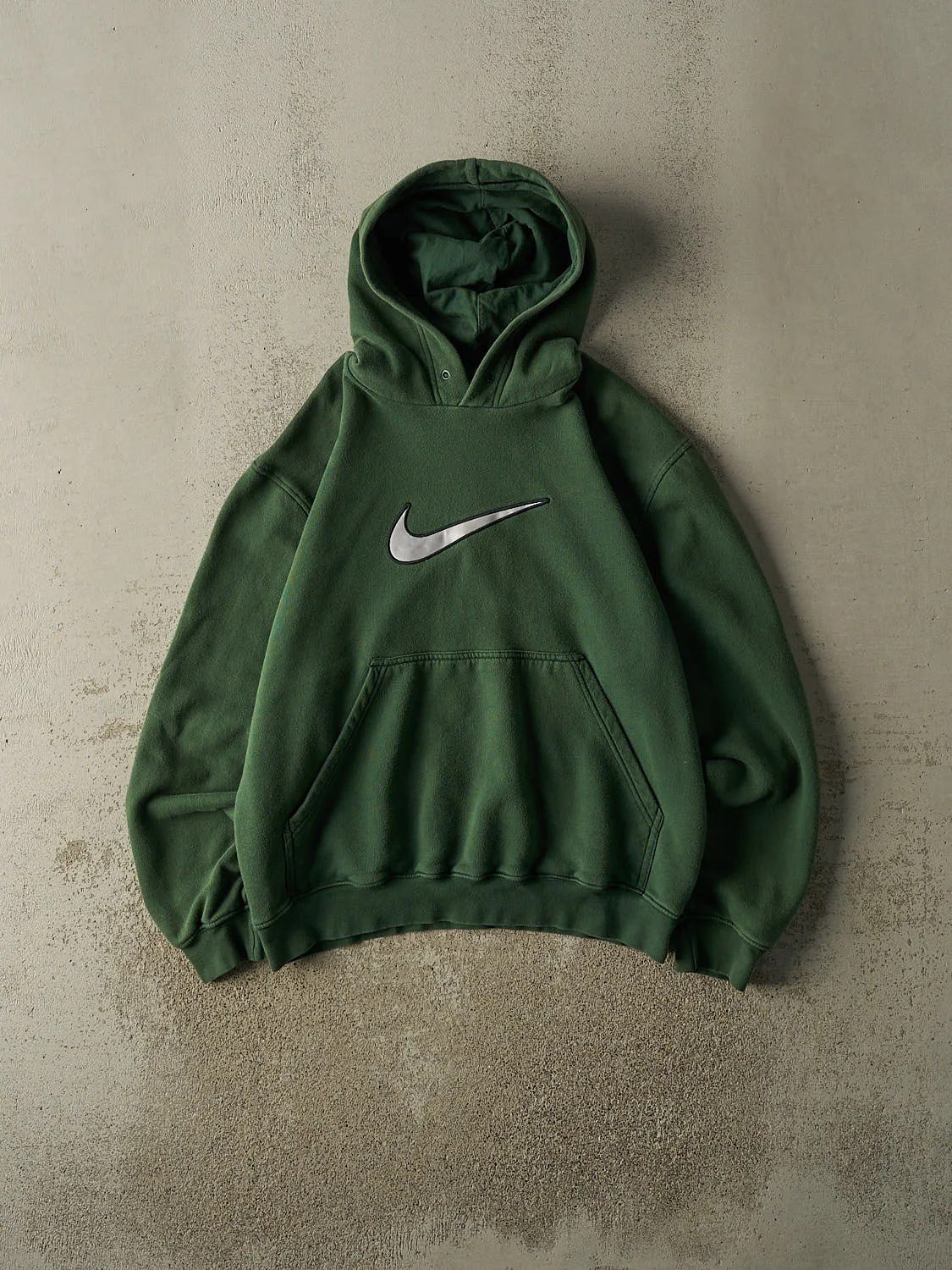 Vintage Y2K Sun Faded Green Nike Embroidered Hoodie (M/L) sold by Rebalance Vintage