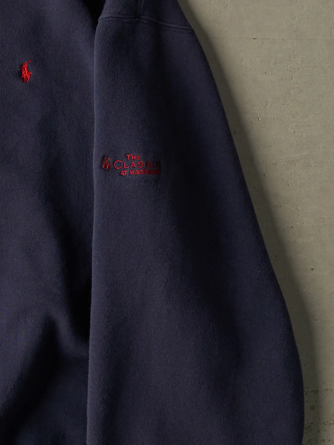 Vintage 90s Navy Blue Polo Embroidered Crewneck (XXL/XXXL) sold by Rebalance Vintage product image thumbnail 4