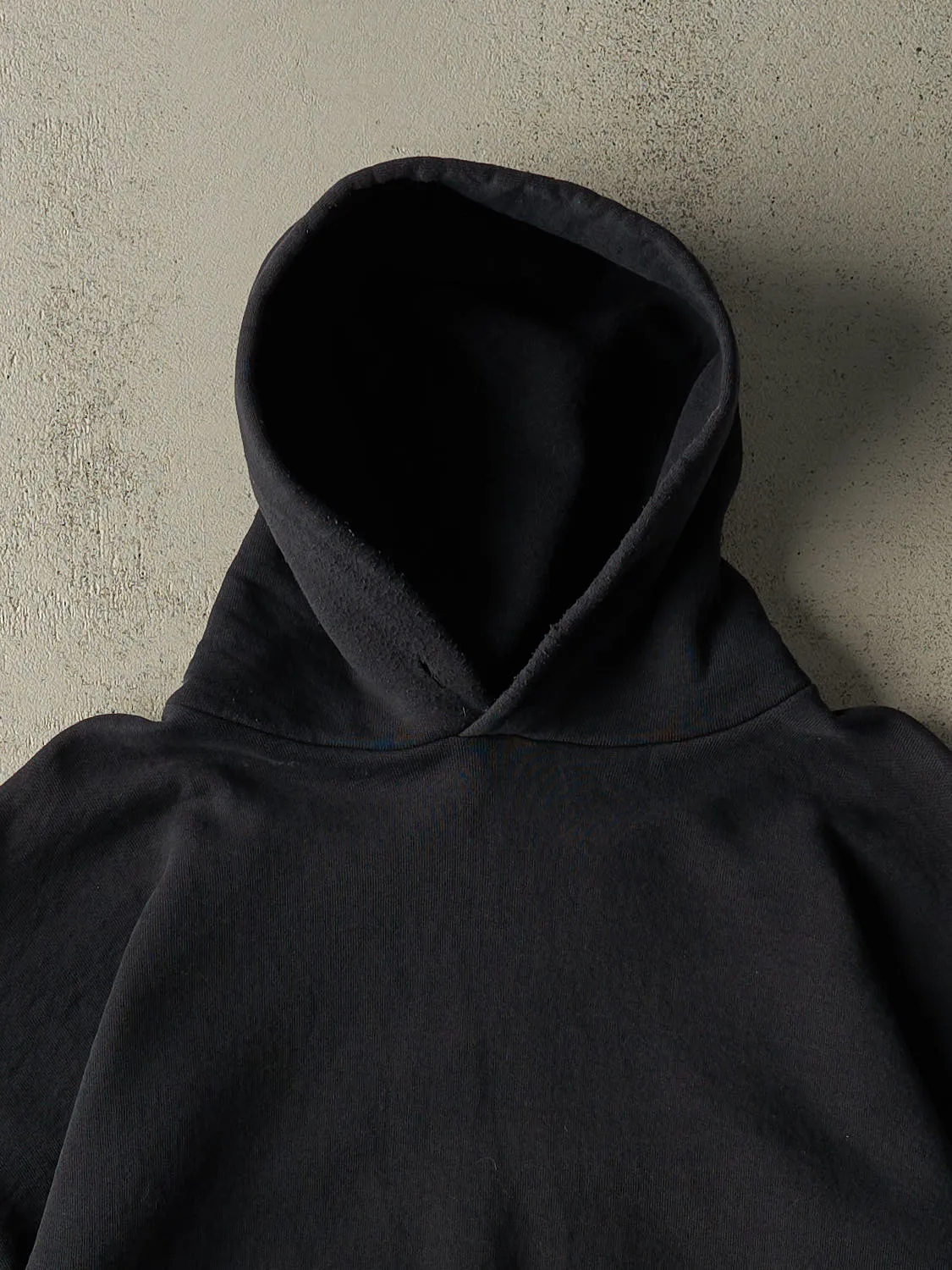 Vintage Y2K Black Russell Athletic Blank Hoodie (XL/XXL) sold by Rebalance Vintage product image thumbnail 2