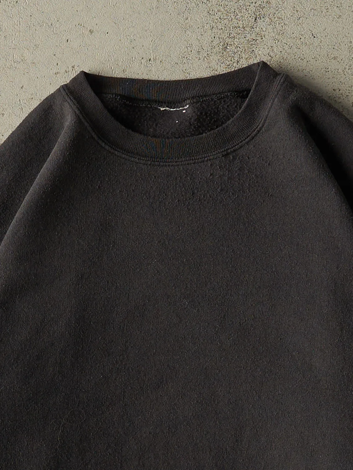 Vintage 90s Faded Black Blank Crewneck (M/L) sold by Rebalance Vintage product image thumbnail 2