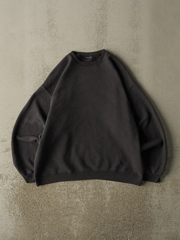 Vintage 90s Faded Black Blank Crewneck (M/L) sold by Rebalance Vintage