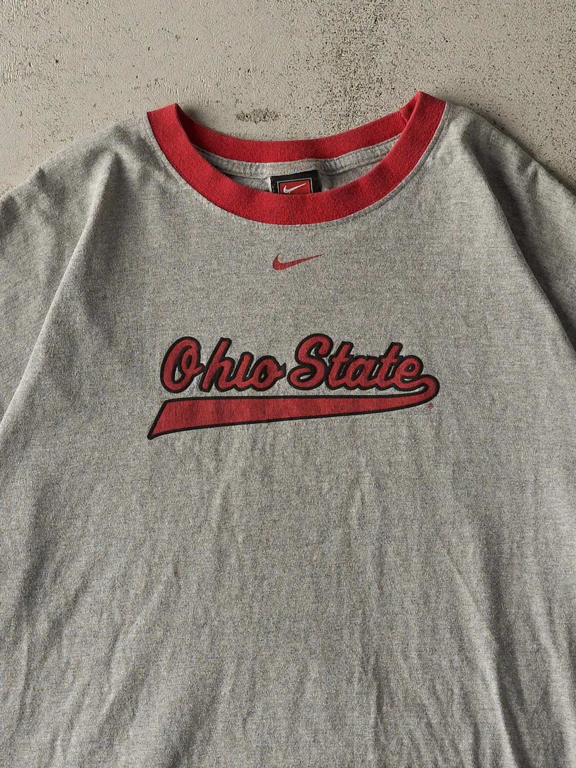 Vintage Y2K Grey Ohio State University Ringer Tee (XL/XXL) sold by Rebalance Vintage product image thumbnail 2