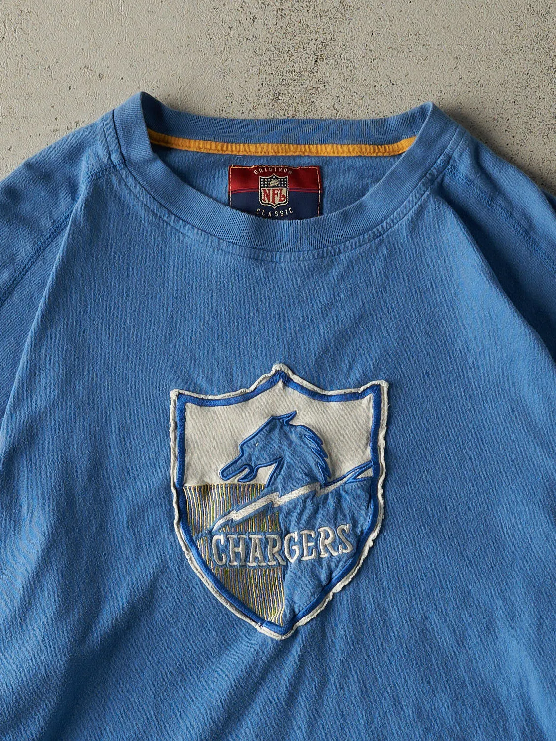 Vintage Y2K Blue San Diego Chargers Long Sleeve (L/XL) sold by Rebalance Vintage product image thumbnail 2