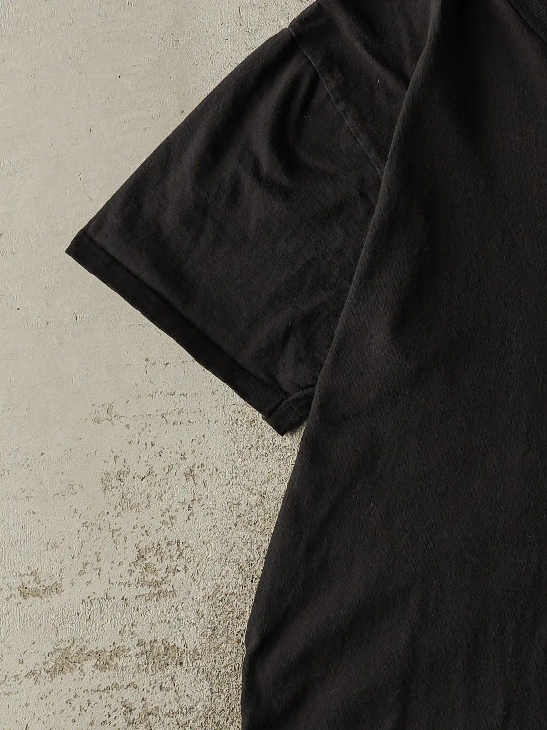 Vintage 80s Black Blank Single Stitch Tee (M/L) sold by Rebalance Vintage product image thumbnail 3