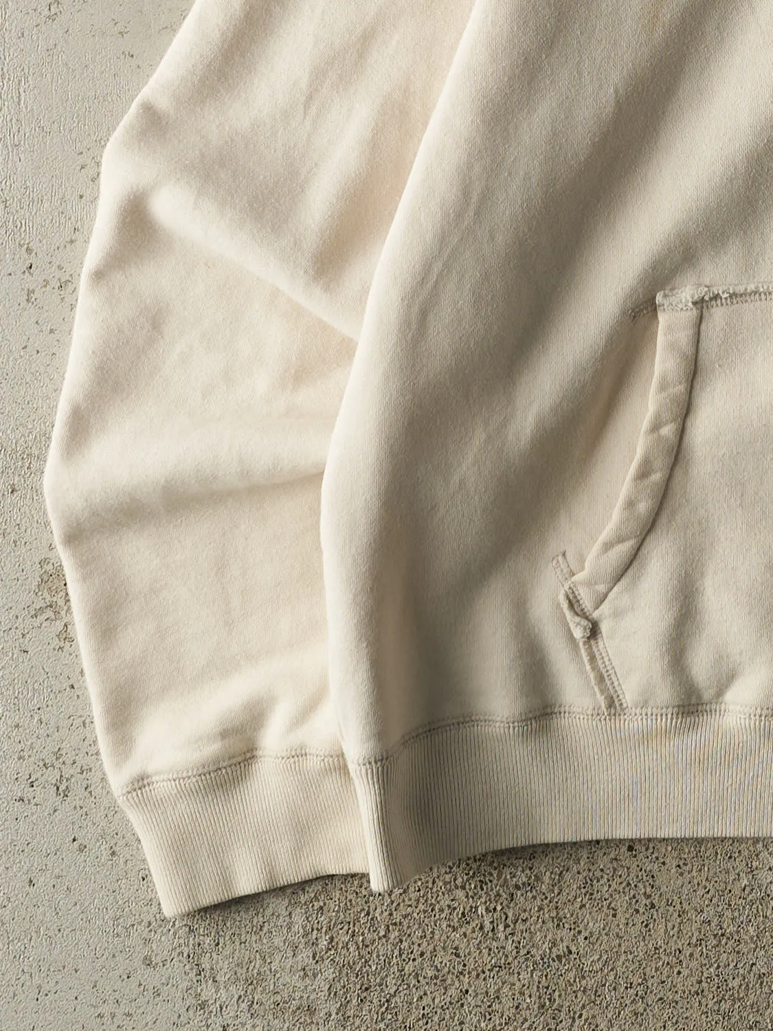 Vintage Y2K Beige Hollister Embroidered Hoodie (M) sold by Rebalance Vintage product image thumbnail 3