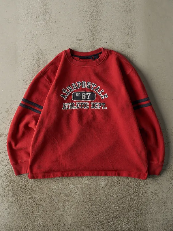 Vintage Y2K Red Aeropostale Lightweight Crewneck (M) sold by Rebalance Vintage