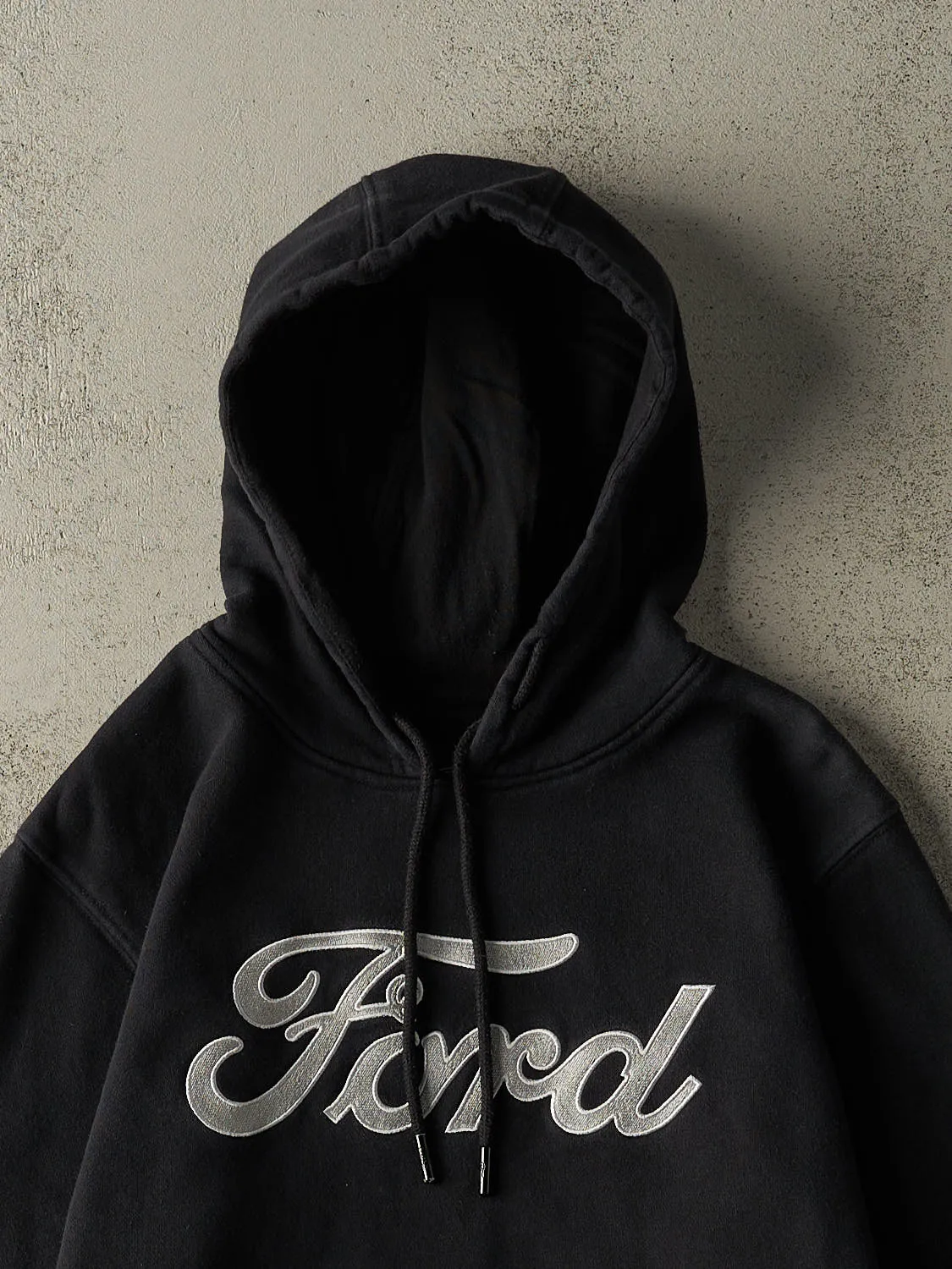 Vintage Y2K Black Ford Embroidered Hoodie (XS/S) sold by Rebalance Vintage product image thumbnail 2